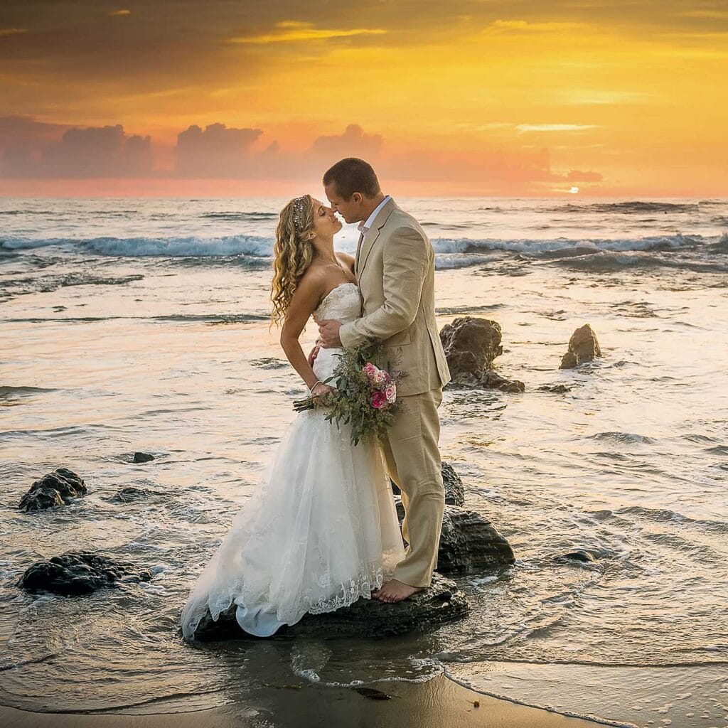 Alan & Heidi Beach elopement wedding ceremony officiant photography